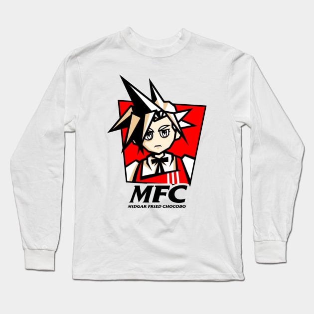 Midgar Fried Long Sleeve T-Shirt by demonigote